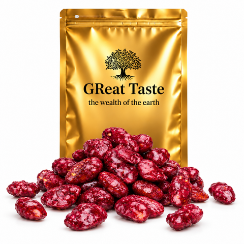 Karamellisierte Mandeln mit Brombeergeschmack 500g