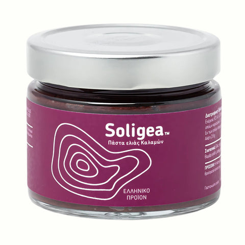 Kalamon Olivenpaste Soligea 285 g aus Griechenland Vorderseite