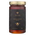 Kastanienhonig von GReat Taste the wealth of the earth, Vorderseite des Glases