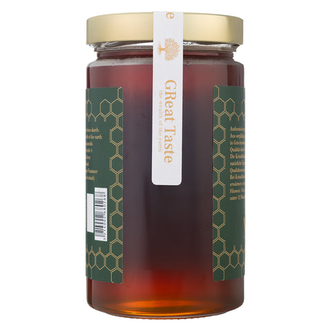 Pinienhonig im Glas, Rückseite mit Barcode